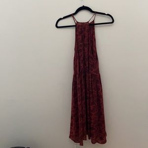 urban outfitters high neck open back dress